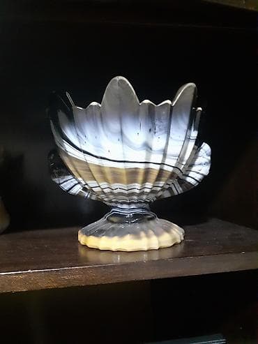 All for country house and garden: Dekorativna činija na stalku + metalni poslužavnik - Dekorativna — 1