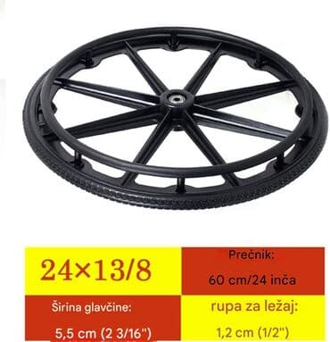 Glucometers: Invalidska kolica – 24-inčni komfortni model sa mekanim sedištem — 4