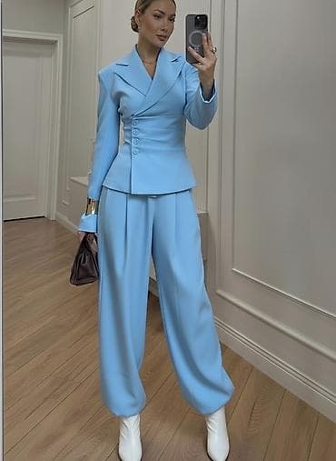 elegantni komplet: 💫Ženski elegantni komplet – sako i pantalone sa širokim nogavicama — 1