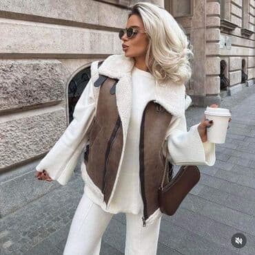 zenski pleteni prsluci: S (EU 36), XL, M — 16
