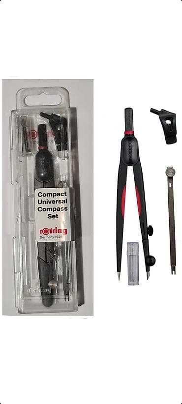 cepac za drva na benzin: • Dva pakovanja rOtring rapitografa i jedno pakovanje rOtring šestra — 4