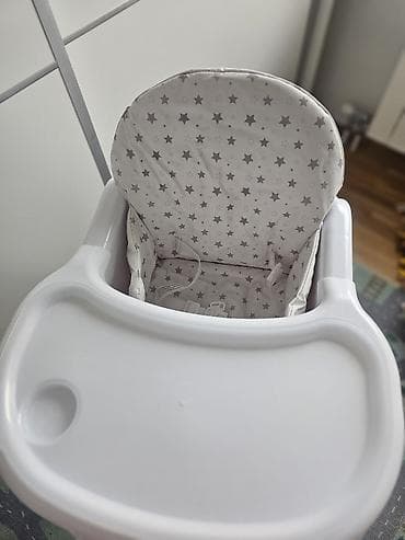 deciji ormar: Visoka stolica za hranjenje bebe/decu - Stabilna konstrukcija sa — 7