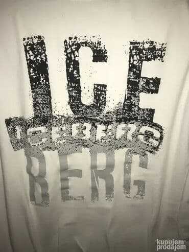 crni nike duks: Original ICEBERG duks L KAO NOV 100% cotton Ramena 49/50cm, duzina — 3