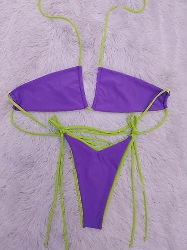 halji e: Dvodijelni kupaći kostim – trokutasti bikini - Model: klasični — 2