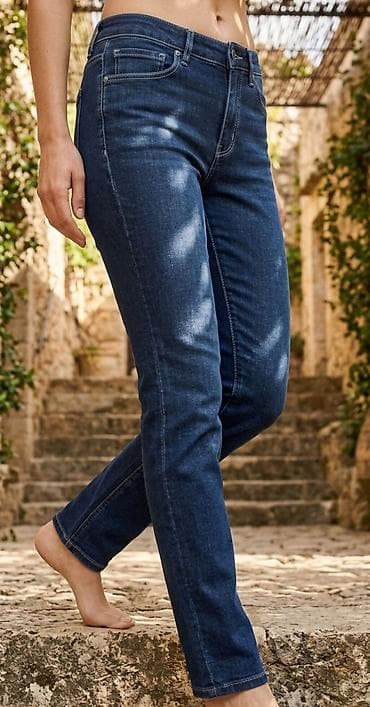 deichmann kaisevi: Ženske farmerke – klasičan straight kroj - Boja: tamnoplava indigo sa — 1