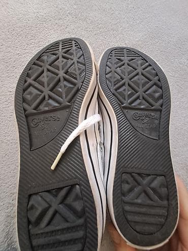 gumene zenske papuce: Converse Chuck Taylor All Star platnene patike, niske - Boja: bela sa — 2