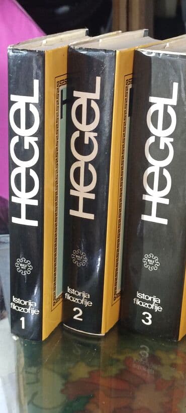 test iz engleskog za 3 razred: Komplet knjiga "Istorija filozofije" autora Hegela, obuhvata tri toma — 10
