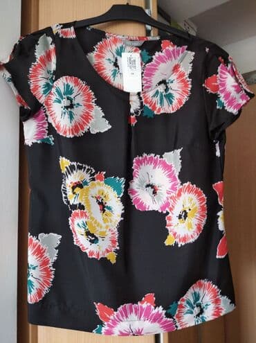 p s bluze i tunike: S (EU 36), Cvetni, bоја - Crna — 1
