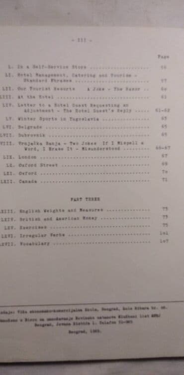 knjiga za mame: Knjiga:Engleski poslovni jezik A4 format, 116 str. 1965.god — 3