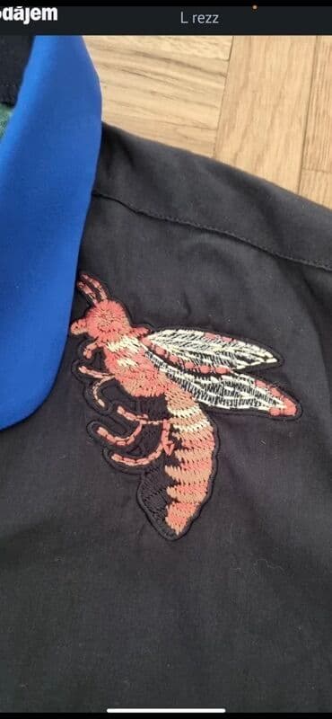 Majice: Košulja Na duge rukave, L (EU 52), Gucci, bоја - Crna, Pamuk — 2