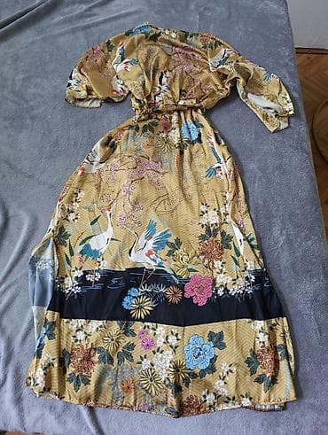 kostimi za ples: ZARA duga kimono haljina/ogrtač - Model: dugački kimono kroj sa — 4