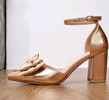 mrvilica za duvan: Salonke sa blok petom - Boja: zlatno-šampanj (metalizirani sjaj) - — 2