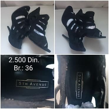 adidas svetlece patike: Crne ženske sandale original 5TH AVENUE - Brend: 5TH AVENUE — 4