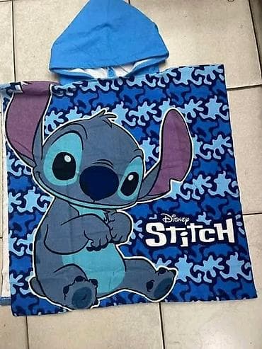 stitch cebe sa kapuljacom: Dečiji pončo peškir sa kapuljačom - Model: pončo kroj sa kapuljačom — 2