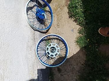 najjace sirene za auto: Komplet točkova za moped pony expres - Prednji i zadnji žbičani točak — 2