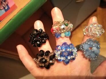 kutija za nakit za devojcice: Women's ring, Handmade, Material: Cubic zirconia, Crystal — 13