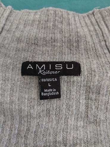 ženske kožne mokasine: AMISU Knitwear ženski džemper - Brend: AMISU Knitwear - Veličina: L — 1