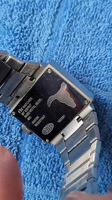 pilotski sat: EDC by Esprit muški ručni sat – pravougaono kućište i čelična — 5