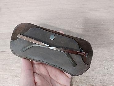 Kožna futrola za naočare - Materijal: prava koža sa prirodnom