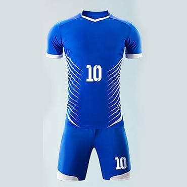 Fudbalski dres – komplet (majica + šorc) u plavoj boji sa belim na lalafo.rs Fudbalski dres – komplet (majica + šorc) u plavoj boji sa belim