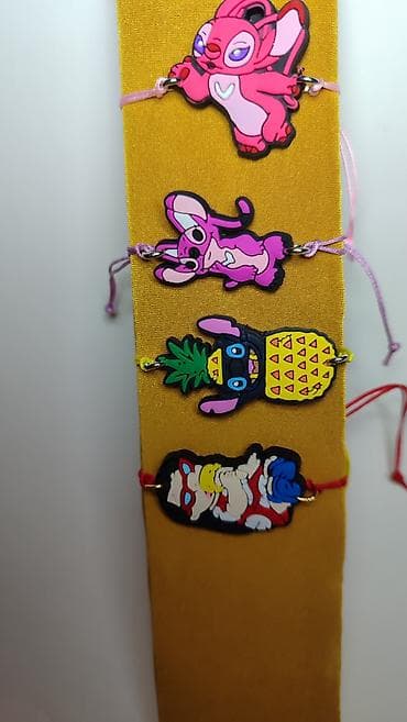 veja decije patike: Set gumiranih narukvica sa crtanim motivima - Kolekcija šarenih — 2