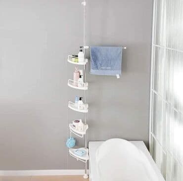 velike police: Ugaoni organizer za kupatilo 3000 din Podesiva visina - Da bi se ove — 5