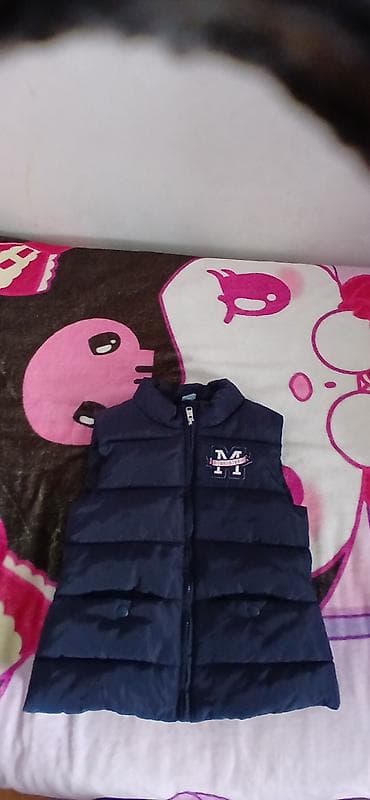 helanke l: Dečiji prsluk bez rukava – tamnoplavi - Motiv: Minnie Mouse na leđima — 2