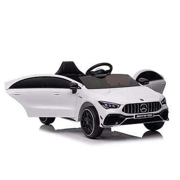 luksuzni donji ves: Mercedes-Benz AMG CLA 45 – dečiji automobil na akumulator, beli (šifra — 2