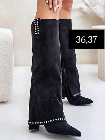 Trainers: High boots, color - Black — 10