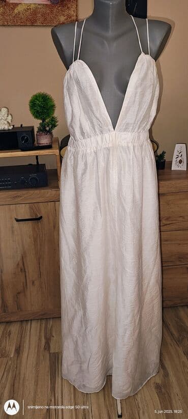enigma haljine: H&M 6XL (EU 52), color - White, Evening, With the straps — 1
