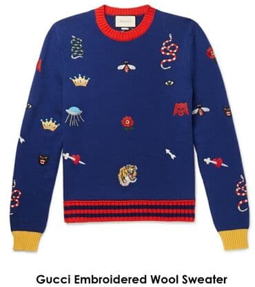 kačketi sa životinjama: Sweater, L (EU 52), Gucci, color - Light blue, Wool — 2