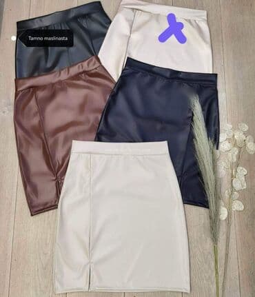 kožna suknja stradivarius: Suknja eko koza 1550 — 1