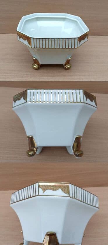 Ostali predmeti za umetnost i kolekcionarstvo: Kolekcionarska činija Art Deko Vrhunski porcelan čuvene nemačke — 2