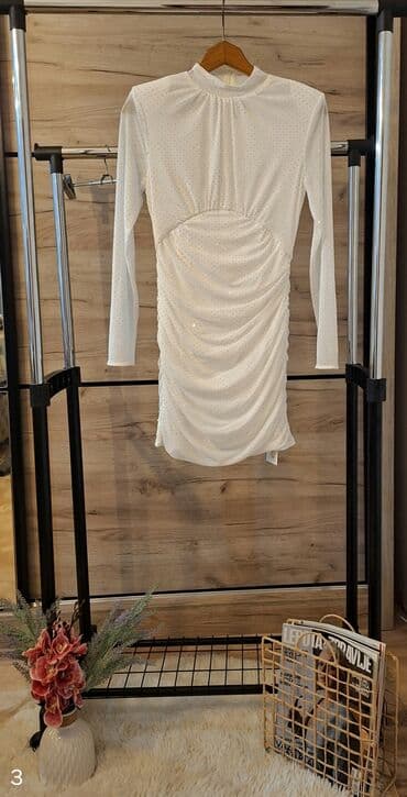 new yorker srbija kombinezoni: Zara S (EU 36), color - White, Cocktail, Long sleeves — 3