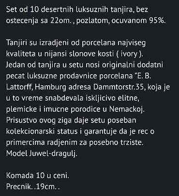 kupujem prodajem audio: Luksuzni tanjiri 1939 do 1965g Hutschenreuther Selb Juvel Nemacka — 4