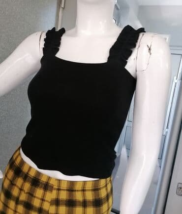 lanene pantalone stradivarius: M (EU 38), Visok struk, Drugi kroj pantalona — 5
