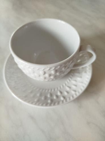 kuhinja za decake: Porcelanska šoljica sa tacnom – elegantan set za kafu ili čaj - — 2