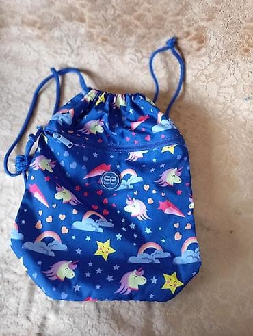 dedo mraz odelo: Dečiji set: prsluk + dve torbice - Prsluk bez rukava, roza sa sivim — 3