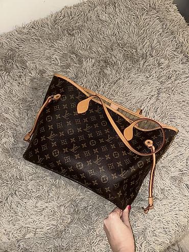 duksevi sa natpisima: KOŽA Louis Vuitton Neverfull Monogram torba sa dodatnom — 7