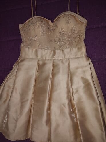 balasevic haljine svecane: Adrixx M (EU 38), color - Beige, Cocktail, With the straps — 2