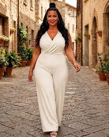 kompleti za svadbu za punije dame: 08. ZA PUNIJE DAME ✨ KOMBINEZON 💫💫💫 4.900 DIN Veličine: XL • 2XL • — 6