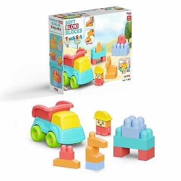 kamioni igracke: Meki konstrukcioni blokovi – Soft Bloki Blocks (24 delova) - — 4