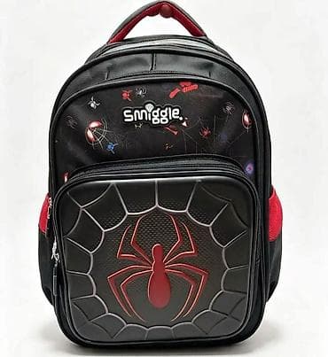 Smiggle školski ranac – Spider dizajn - Crna osnova sa reljefnim 3D