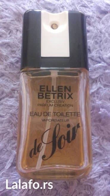 Parfem De Soir by Ellen Betrix, ostalo pola. Mislim da je bočica od na lalafo.rs Parfem De Soir by Ellen Betrix, ostalo pola. Mislim da je bočica od