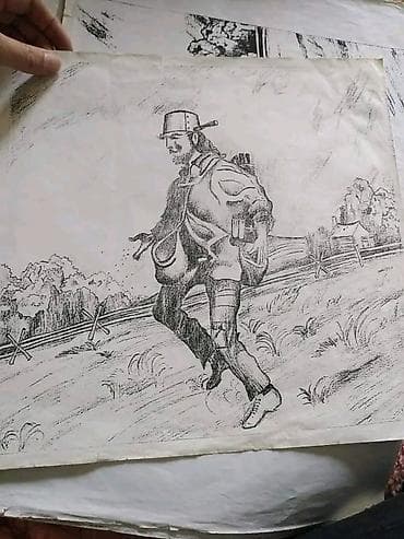 nezaboravan poklon: Ručni crteži olovkom – serija originalnih radova na papiru - Tehnika — 2