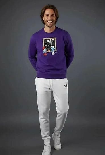 patike original: Muški duks sa printom – kolekcija sa Štrumpfovima Oni 5300 - Model — 2