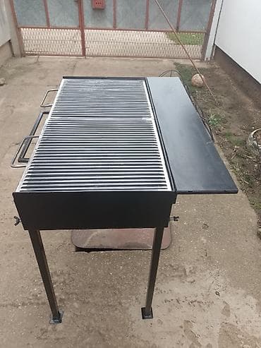 Tanks: Roštilj na ćumur – metalna konstrukcija sa rešetkom - Pravougaoni — 4