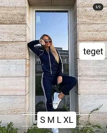 Sweatsuit Sets: Ženski komplet trenerke – jakna + donji deo (sportski set) - Model — 3