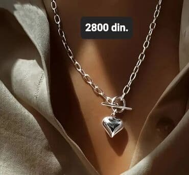 srebrno prstenje sa kamenom: Pendant necklace, Material: Silver — 1