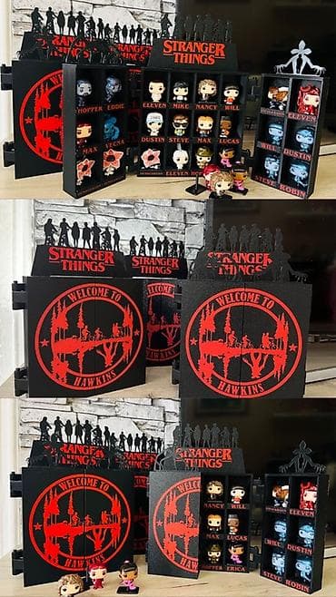 žica za sušenje veša: Stranger Things kolekcionarska kutija/organizator za mini figurice - — 7